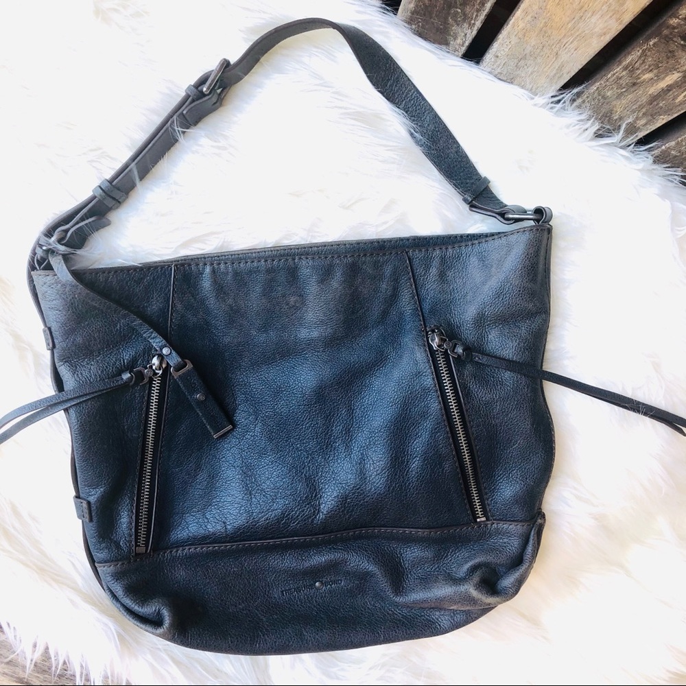 Treasure & Bond Blue Distressed Leather Bag Purse